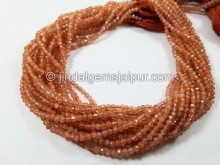 Sunstone Micro Cut Round Beads